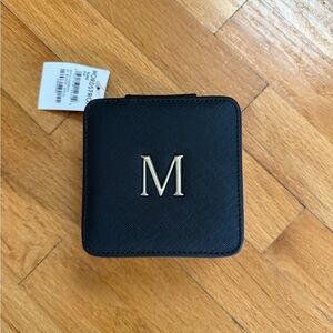 Black Monogrammed Women’s Jewelry Case
